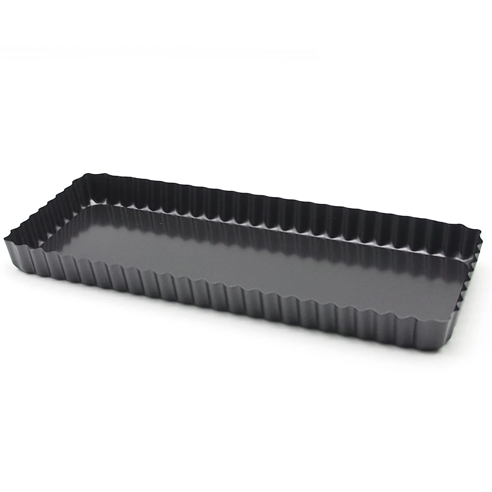 Практичная форма Quiche Pan Mini антипригарный прямоугольный рифленый лоток из олова с свободной основой выпечки