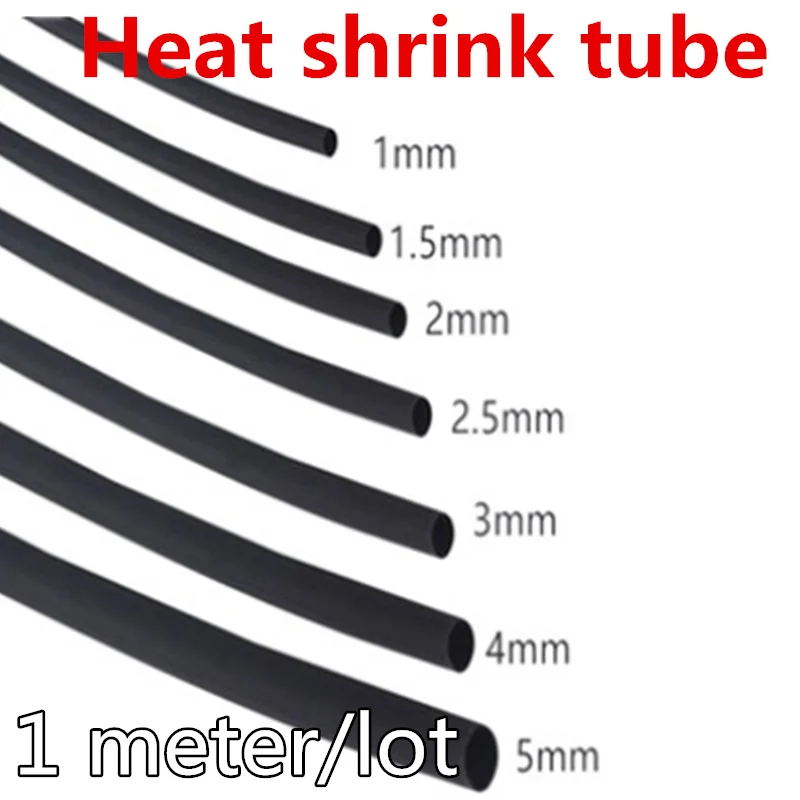 2:1 0.6mm 0.8mm 1mm 1.5mm 2mm 2.5mm 3mm 3.5mm 4mm 4.5mm 6mm 7mm 8mm 9mm Heat Shrink Heatshrink Tubing Tube Sleeving Wrap Wire heat shrink tubing