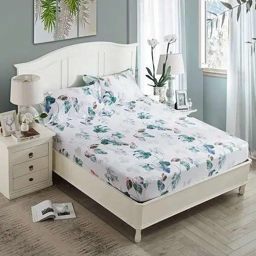 fitted sheet 2 Простыня на резинке, постельное белье, наматрасник, наволочки, Твин, Квин, размер, русский размер, 160x200 см, 36 - Цвет: fitted sheet 2