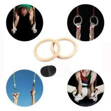 Дерево 28 мм упражнения фитнес гимнастические кольца для тренажерного зала упражнения Кроссфит Pull/мышцы Ups тренировочные кольца для домашнего спортзала полный Тренировка Тела