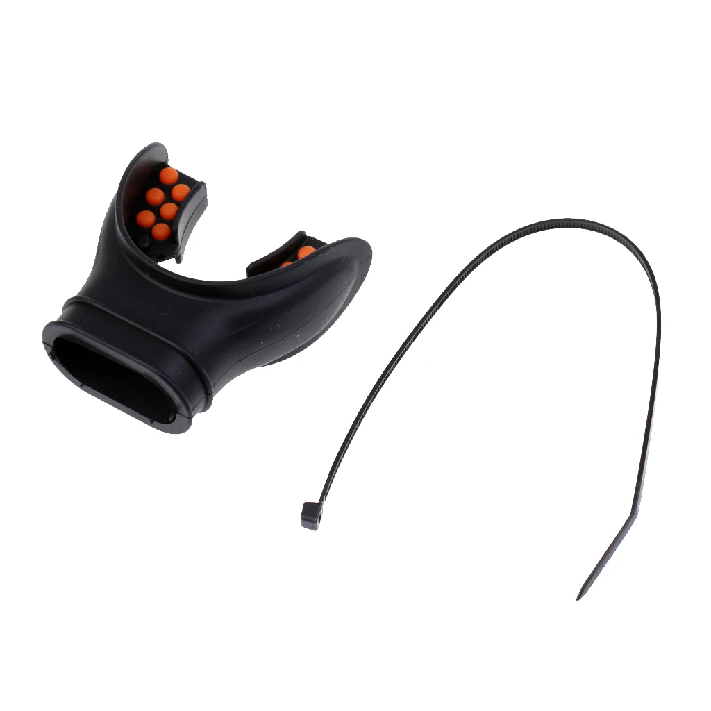 Scuba Regulator Universal Silicone Mouthpiece With Color Tab Diving Regulator Mouthpiece and Tie Wrap