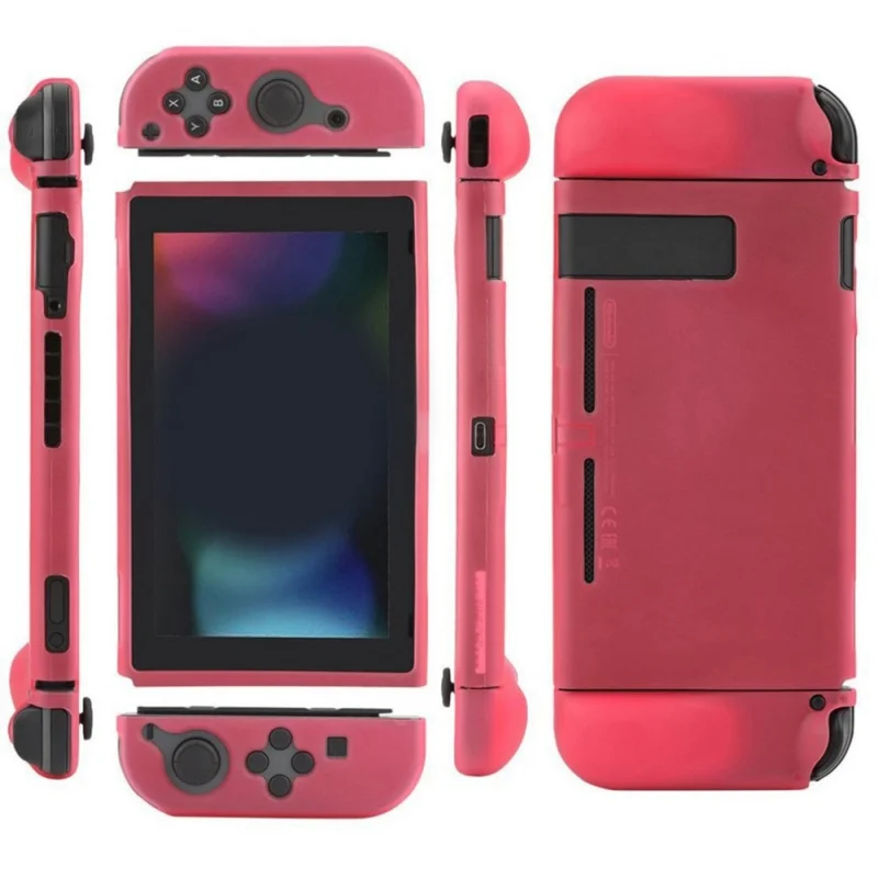 Мягкий ТПУ материал портативный чехол для nintendo Switch портативный ТПУ Защитная дорожная сумка для консоли переключателя - Цвет: Красный