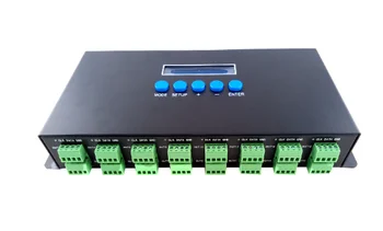 

SPI/DMX LED RGB RGBW light controller dmx multi channel led controller ws2811 pixel lpd6803 artnet controller