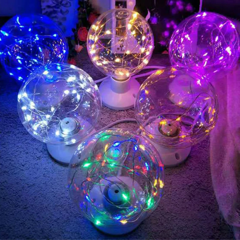 Светодиодный ночник, рождественские декоративные огни E27, акриловые огни, праздничные Свадебные бруски, цветные RGB декоративные лампы