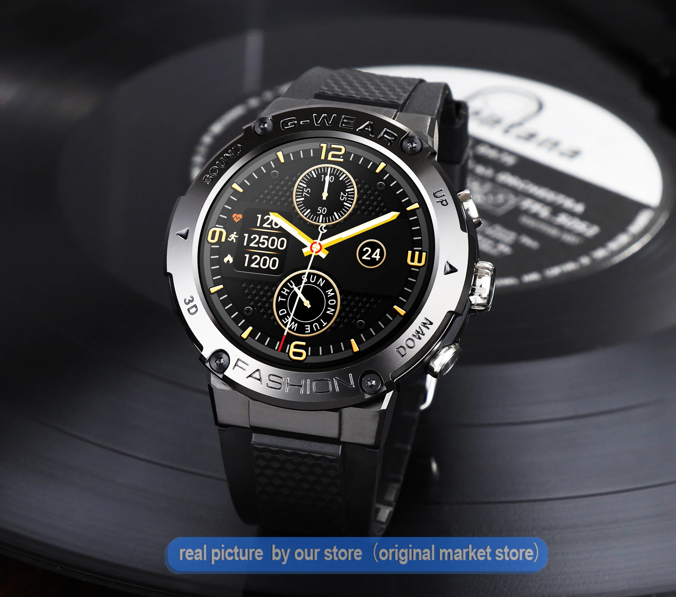Sports Smart Watch Men BT Phone Call Customize Watch Faces Music Fitness Tracker Super Long Standby Smartwatch Android IOS K28H
