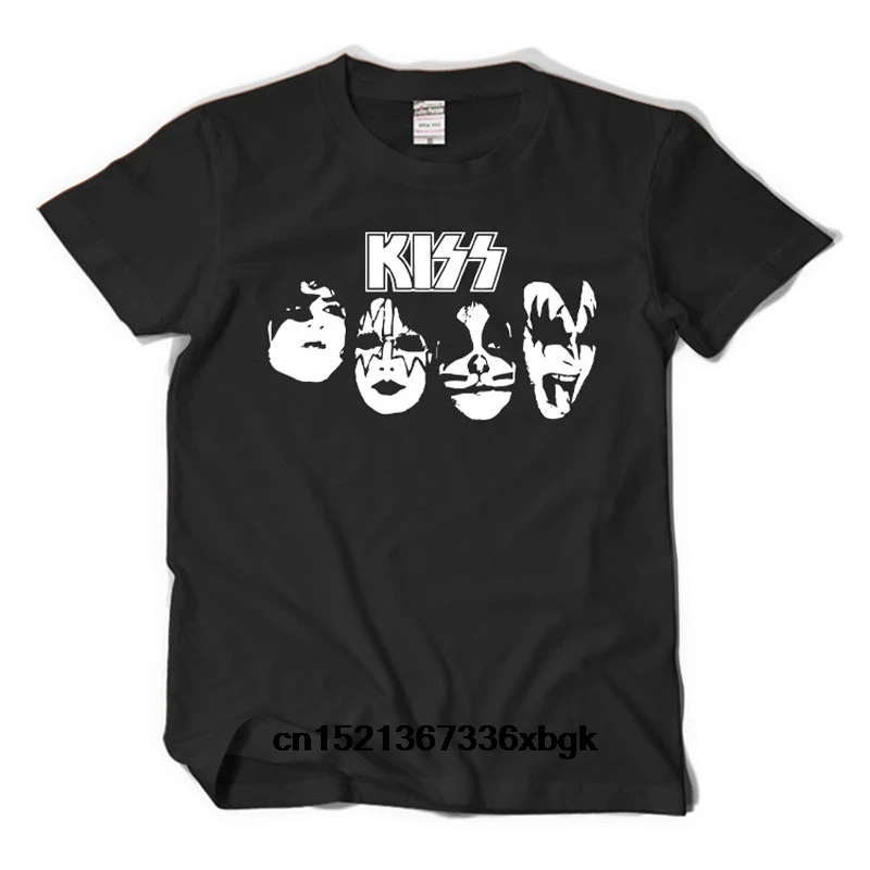 Kiss Band рок н ролл мужские футболки хип хоп Уличная футболка в европейском стиле