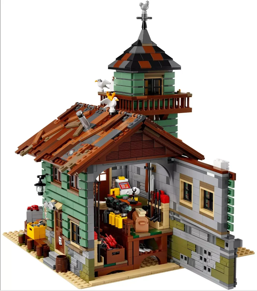 

2049 PCS King/SY Blocks 16050 Old Fishing Store Compatible 21310 technic Children toys bricks Christmas Gift 4px To DE