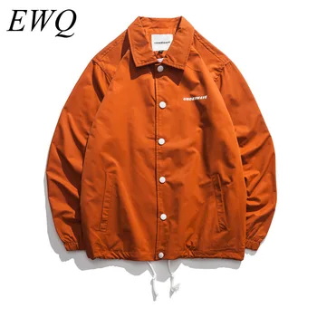 

EWQ / men's wear 2020 spring summer fashion new oversize Jacket Male Tide high Street Letter Printing casual Loose Coat 9Y921