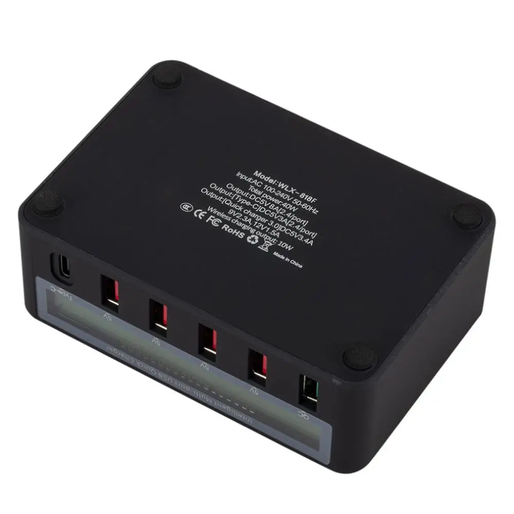 Быстрая зарядка несколько USB зарядное устройство несколько устройств зарядка 50 Вт смарт Быстрая зарядка USB зарядное устройство для iPhone для xiaomi