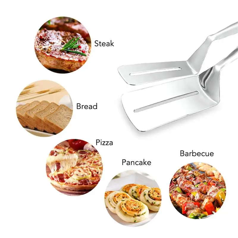 Stainless Steel Food Tongs Bag Clips Handheld Barbecue Party Multifunction Grill Tools Kitchen Portable Bread Salad | Дом и сад