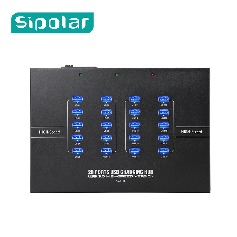 Зарядная Станция Sipolar с 20 портами USB 3 0 и выходом 2 а для iPhone iPad Samsung Huawei|charging hub usb|usb