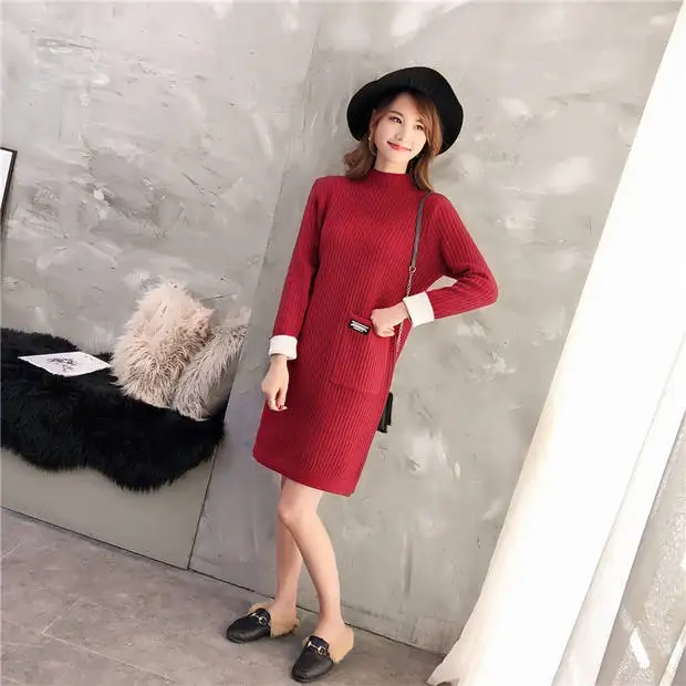 Настоящее пончо Blusas De Inverno Feminina свитер женский 9473-9096 Новинка длинный карман Сетчатое вязаное платье 54-2f, 9 рядов, 2 полки