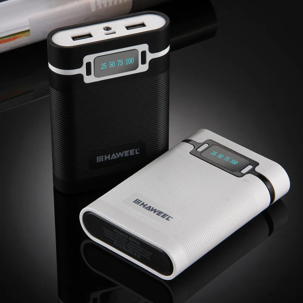 4x18650 зарядное устройство портативное чехол с 2 USB-портами и дисплеем мощности