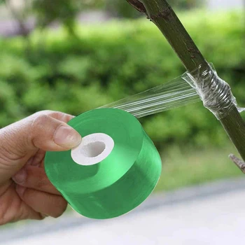 

LBER 10 Roll Grafting Tape Clear Floristry Grafting Film Self-Adhesive Plant Repair Tape for Tree Seedling 3cm