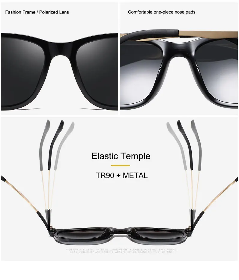 SIMPRECT поляризованные солнцезащитные очки для мужчин TR90 UV400 Квадратные Солнцезащитные очки Ретро Винтажные водительские солнцезащитные очки для мужчин антибликовые очки