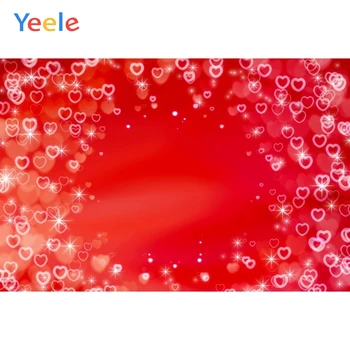 

Valentine's Day Light Bokeh Red Love Shiny Photography Backdrops Vinyl Photographic Background For Photo Studio Photophone Shoot