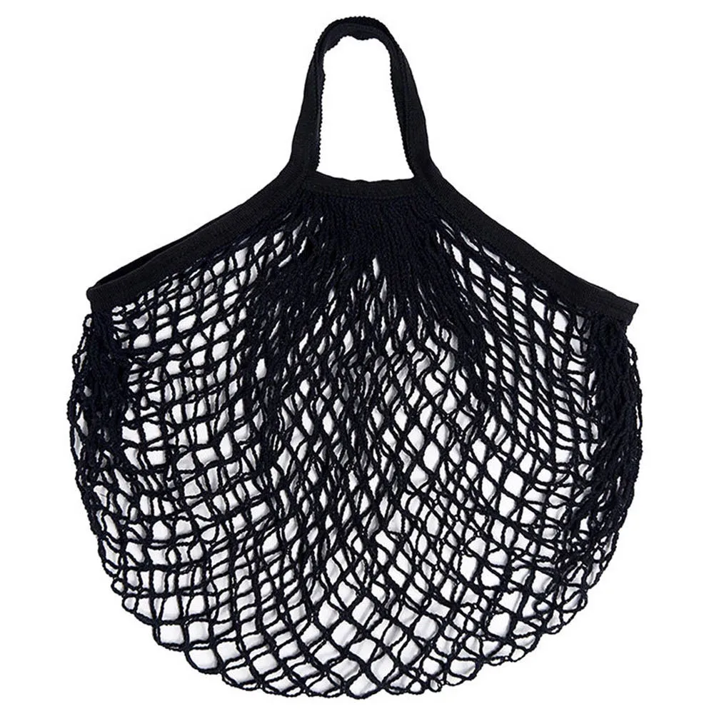 Новая Сетчатая Сумка черепаха, сумка для покупок, многоразовая сумка для хранения фруктов, женская сумка для покупок, сумка для покупок, сумка для покупок# YL5 - Цвет: Short Black