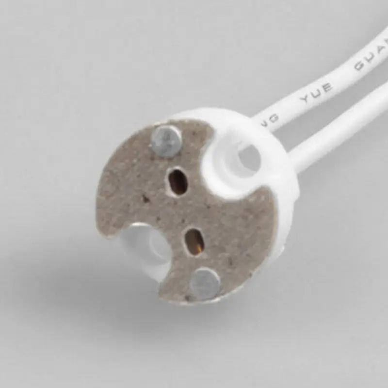 

MR16 MR11 Holder G5.3 Ceramic Lamp Base Socket LED Halogen Light lamp holder with Wire Connector 10pcs