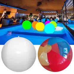 LED Glow Beach Ball - 16 Colors LED Light Inflatable Beach Ball With Remote Control Suitable For Summer Pool Beach Parties