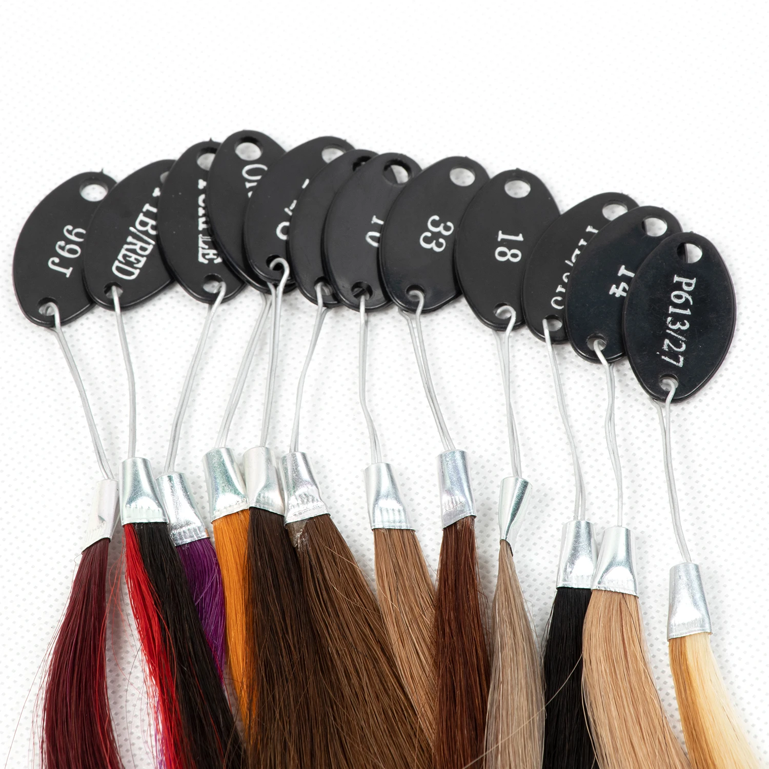 20 color Human hair color chart also named switch for COLOR CHART for hair extensions 28 different colors