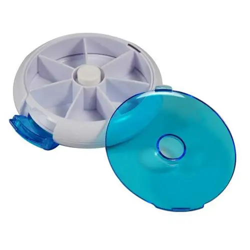 

Joylife 7 Days Round Medicine Pill Vitamin Box Case Weekly Rotating Storage Dispenser Holder Organizer