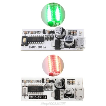 

USB Mini Music Spectrum Light 2x13 LED Board Voice Control Sensitivity Adjust Au04 20 Dropship
