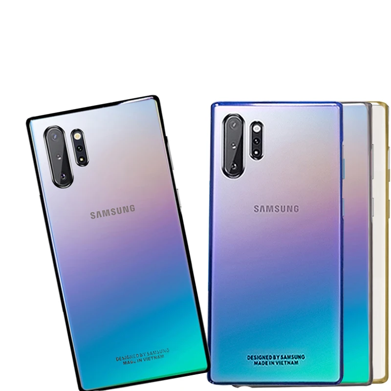 Чехол для samsung Note 10 plus, Прозрачный Прочный чехол для ПК, прозрачный чехол для samsung Galaxy Note 10 plus 5G Note10 Pro, чехол для задней панели