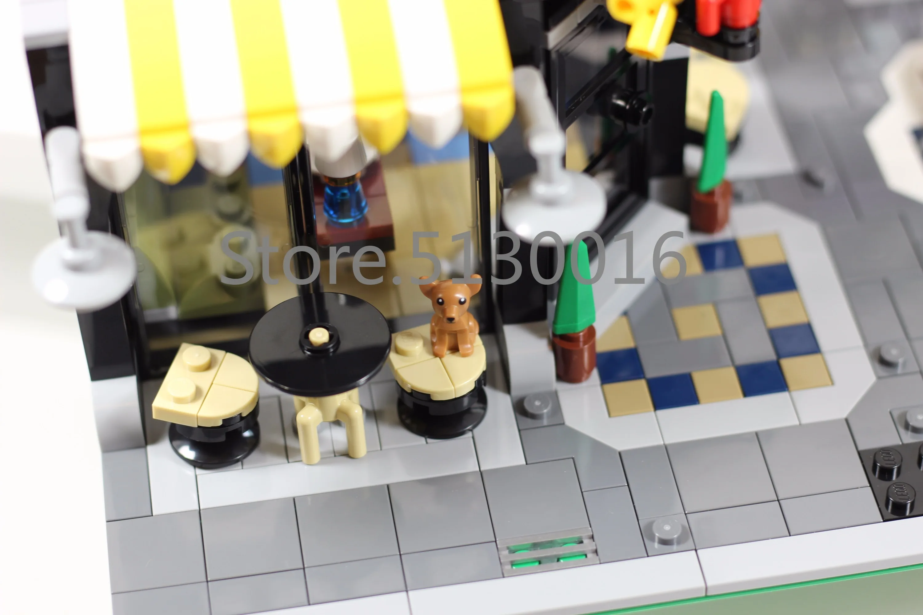 Цена 10255 создатель сборки квадратный романтический ресторан 15019 4122 шт уличный вид модели строительные блоки кирпичи образовательные игрушки