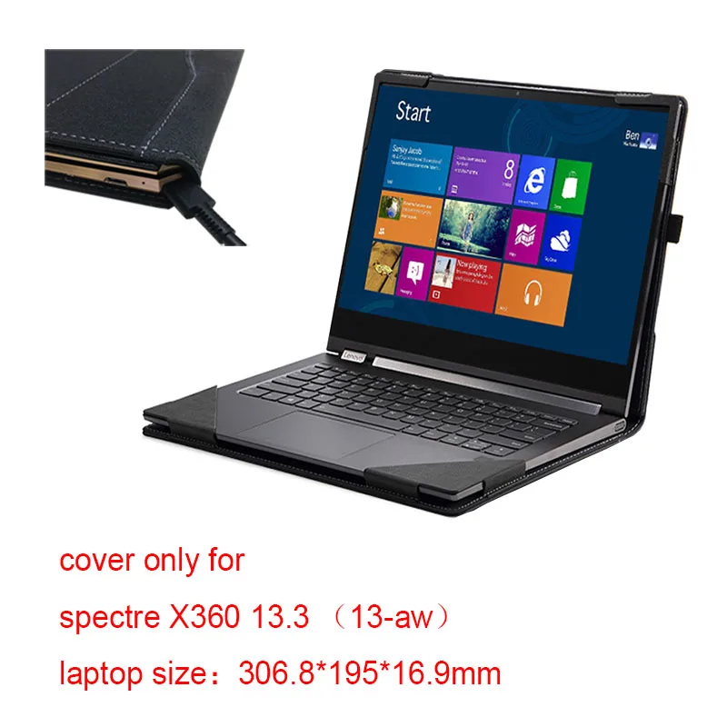 Nuovo 2019 2020 Cover Per Hp Spectre X360 13-Aw Muslimex 13T-Aw Custodia Per Laptop Staccabile Da 13.3 Pollici Pu Skin 13 Stilo