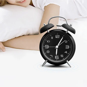 

Creative Retro Alarm Clock Twin Bell Alarm Clock With Stereoscopic Dial Backlight Desk Clock Loud Alarm Clock Gift