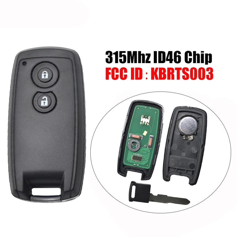 Смарт карта SK0040 с 2 кнопками 315 МГц чип HU133key ID46 для Suzuki Swift SX4 Grand Vitara пульт