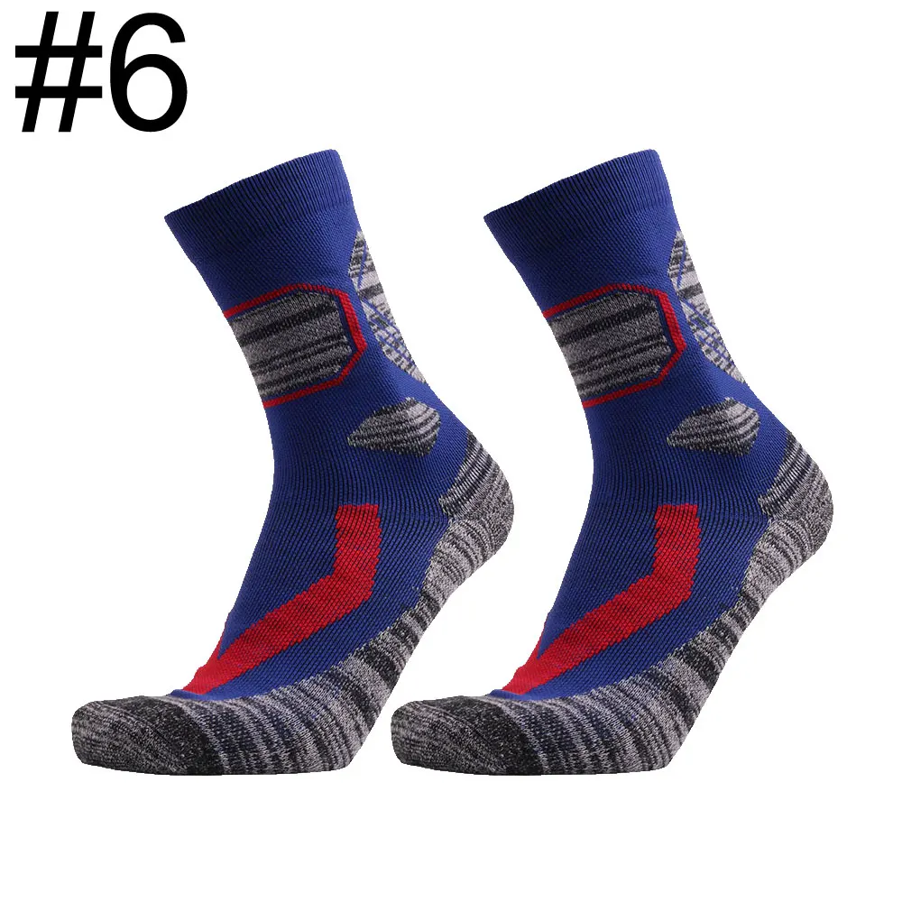 Navy Blue L. Mirror 1 пара лыжных носков-легкие утолщенные хлопковые теплые лыжные носки для мужчин и женщин - Цвет: Navy Blue