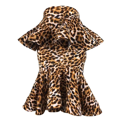 Leopard Леопардовая юбка для взрослых, классическая юбка для латинских танцев, юбка для бальных танцев, женская сексуальная юбка для сальсы, Танго, румбы, ча-ча, асимметричная юбка - Цвет: Leopard