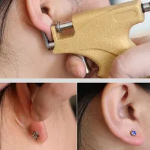 Профессиональный Универсальный пирсинг для ушей Instrumen, серебро, золото, камень, драгоценный камень, ухо, губы, спираль, серьги-гвоздики, ювелирные изделия