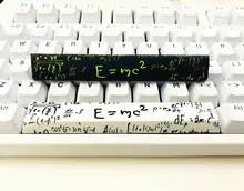 E = mc2 краситель-суб-пробела Keycap Einstein Energy-Mass Formula Cherry Profile для MX механической игровой клавиатуры(China)