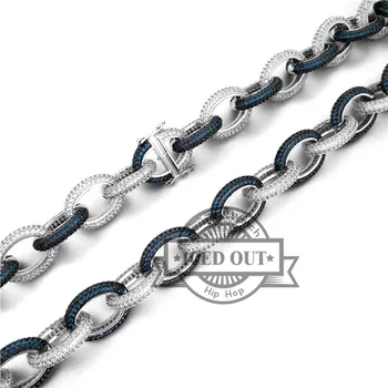 

Hip Hop Lab Diamond 360 Fully Iced Out Oval Link Cuban Chain