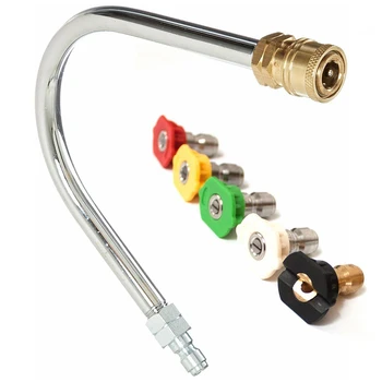 

4000PSI Pressure Washer Cleaner Lance Wand 1/4 Inch Quick Connect With Nozzles Pressure Washer Extension Rod Nozzles