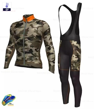 

Winter Warm Fleece Cycling Jersey 2020 Camouflage Men's Cycling Jersey Suit Cycling Mountain Bike Clothing Bib Pants Suit
