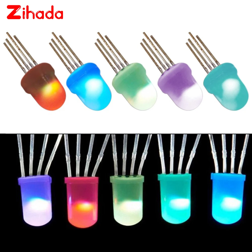 5 мм 8 круглые RGB полноцветные неоновые пиксели IC APA106 F5 F8 светодиодные бусины Arduino