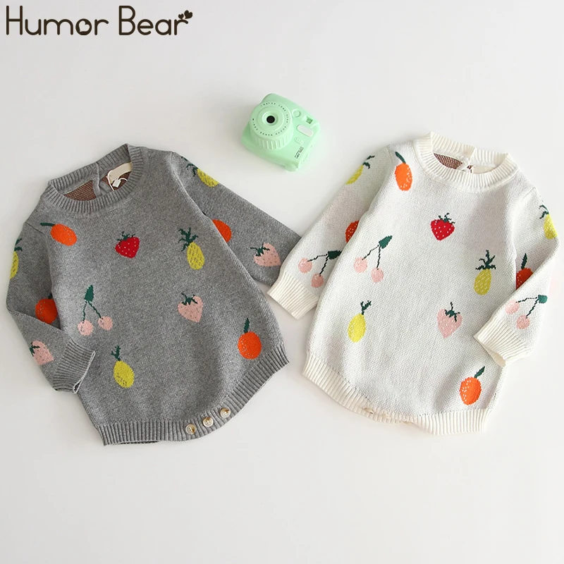 Новинка осенне зимней детской одежды Humor Bear одежда для маленьких девочек вязаная