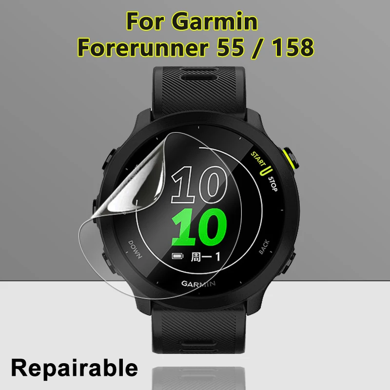Pellicola Salvaschermo Ultra Trasparente Per Garmin Forerunner 55 Soft Hydrogel Pellicola Protettiva Per Forerunner 158 Smart Watch -Not Glass