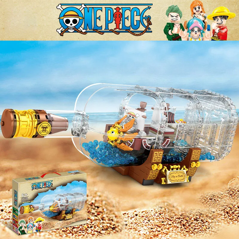 

Toys For Children Pirate Ship Wanli sunshine Boat in Bottle Model Kit Boys Educational Assembled Building Blocks Bricks Kids R71