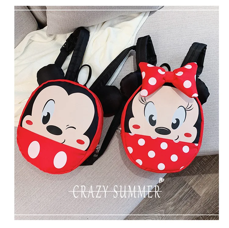 Детская школьная сумка disney, мини-рюкзак с Микки Маусом, милая маленькая сумочка для малышей, сумка на плечо для мальчиков и девочек