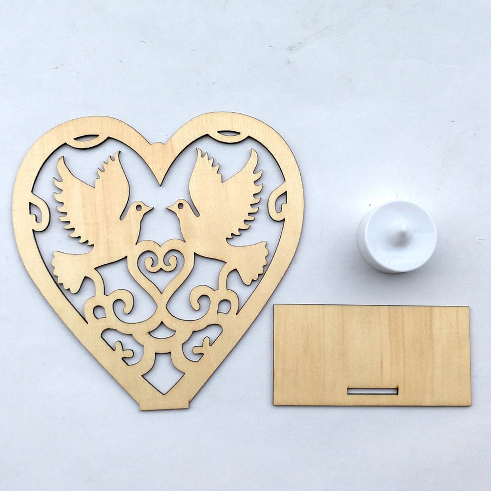 Ручной работы Mr& Mrs Love Свадебная книга для гостей деревянные DIY Sign-in Book с светодиодный свечей свадебные принадлежности для вечеринок