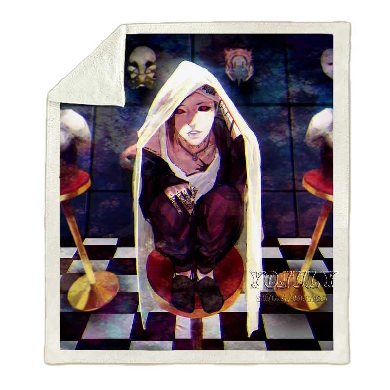 18 YOJULY одежда с надписью «Tokyo Ghoul Harajuku Пижама для детей и взрослых, Объёмный рисунок(3D-принт) одеяло диван Стёганое одеяло Дорожный Чехол постельного белья в стиле «хип-хоп» с рисунком из аниме фирменный магазин-аутлет K30 - Цвет: 18