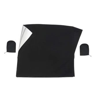 

Universal Car Windshield Snow Cover, 81 x 59 Inch Windshield Frost Cover with Side Mirror Covers Windshield Ice Cover Dust Prote