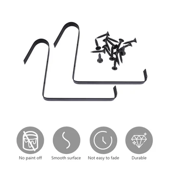 

2pcs Garden Supply Garden Decor Durable Black Flower Box Bracket Flower Box Holder Planter Holder for Plant Box