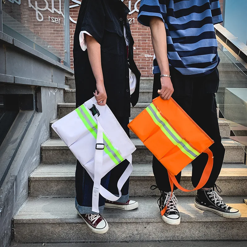

Street Hip Hop Disco Dancing Bag Trend Couples Hong Kong Style Shoulder Bag Shoulder Bag Cool Earth Cool Men And Women Small Sho