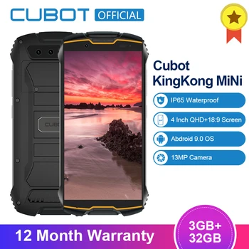 

Cubot KingKong MiNi 3GB+32GB 4" QHD+ 18:9 Screen Android9.0 MT6761 Quad Core IP65 Waterproof 4G LTE Dual-SIM 2000mAh Smatphone