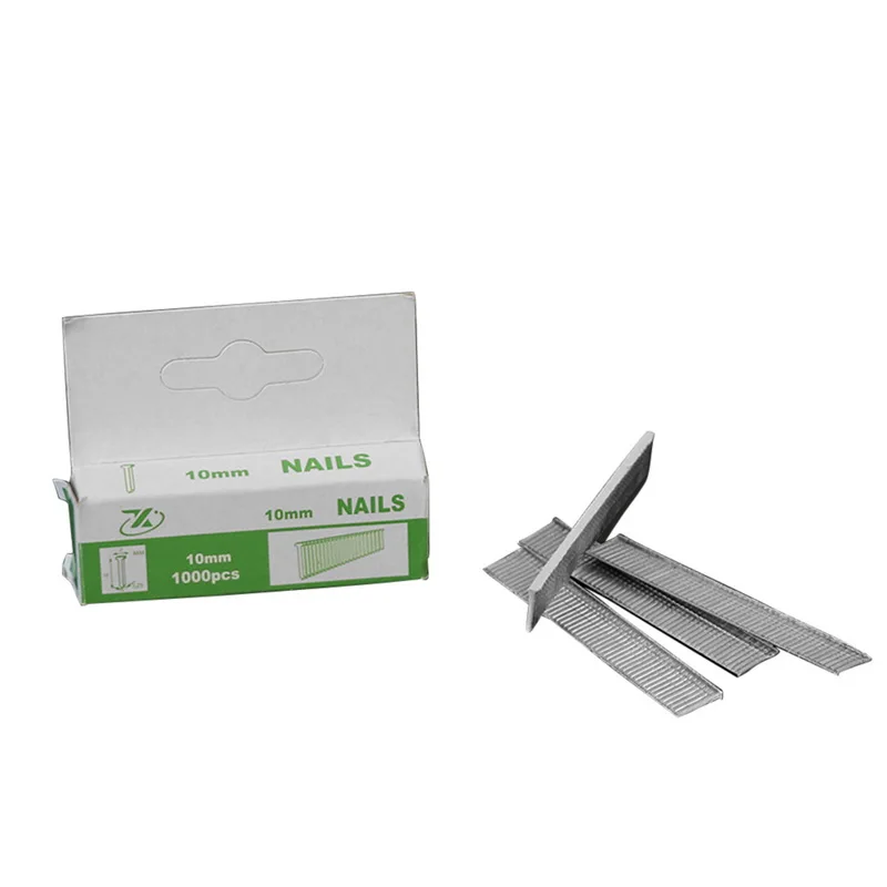 

1000per 10mm T-Shape Nails Straight Nail Picture Frame Silver Color Steel Woodworking Nail